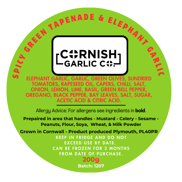 Spicy Green Tapenade & Elephant Garlic