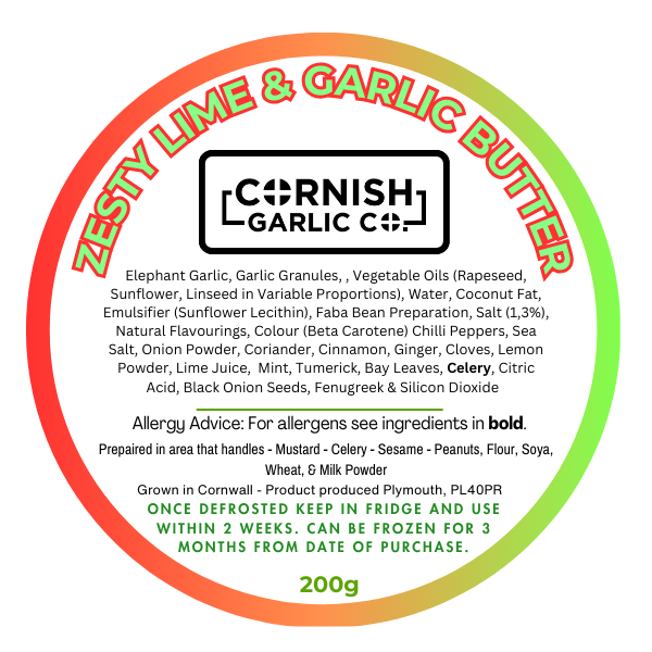 Zesty Lime Garlic Buttery Spread