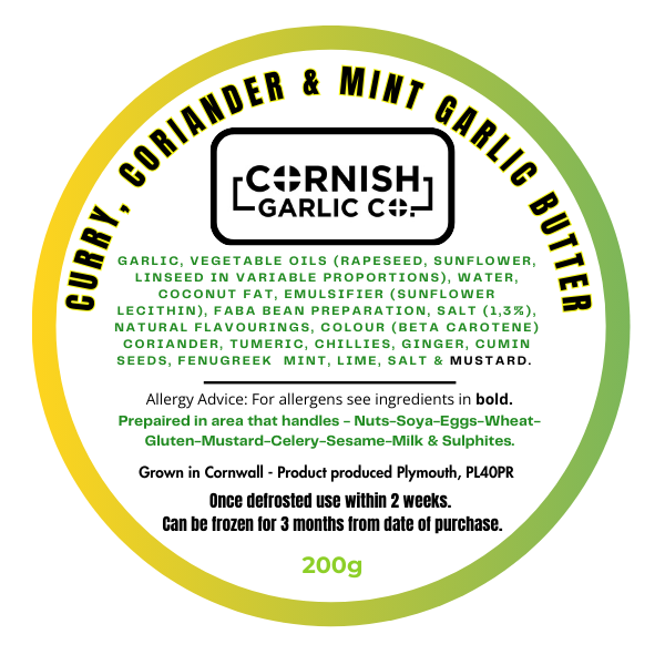 Curry Coriander & Lime Garlic Buttery Spread