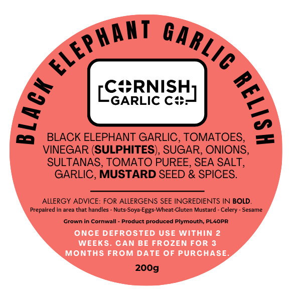 Black Elephant Garlic Relish