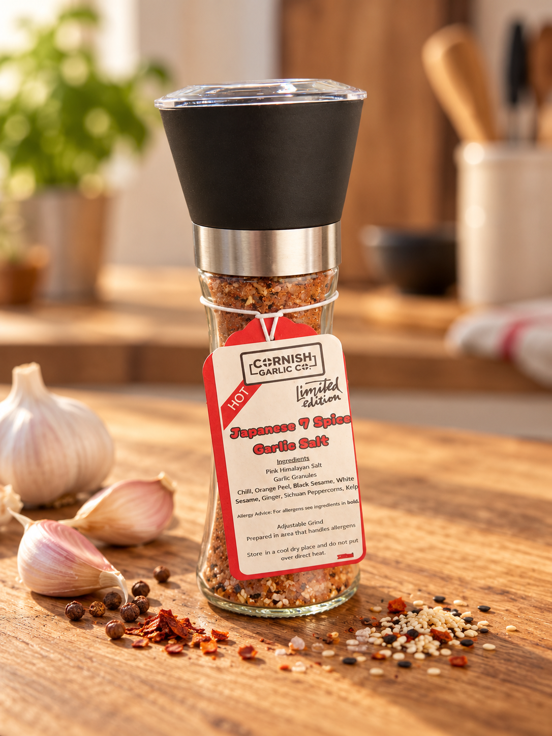 Japanese 7 Spice Garlic Salt Grinder