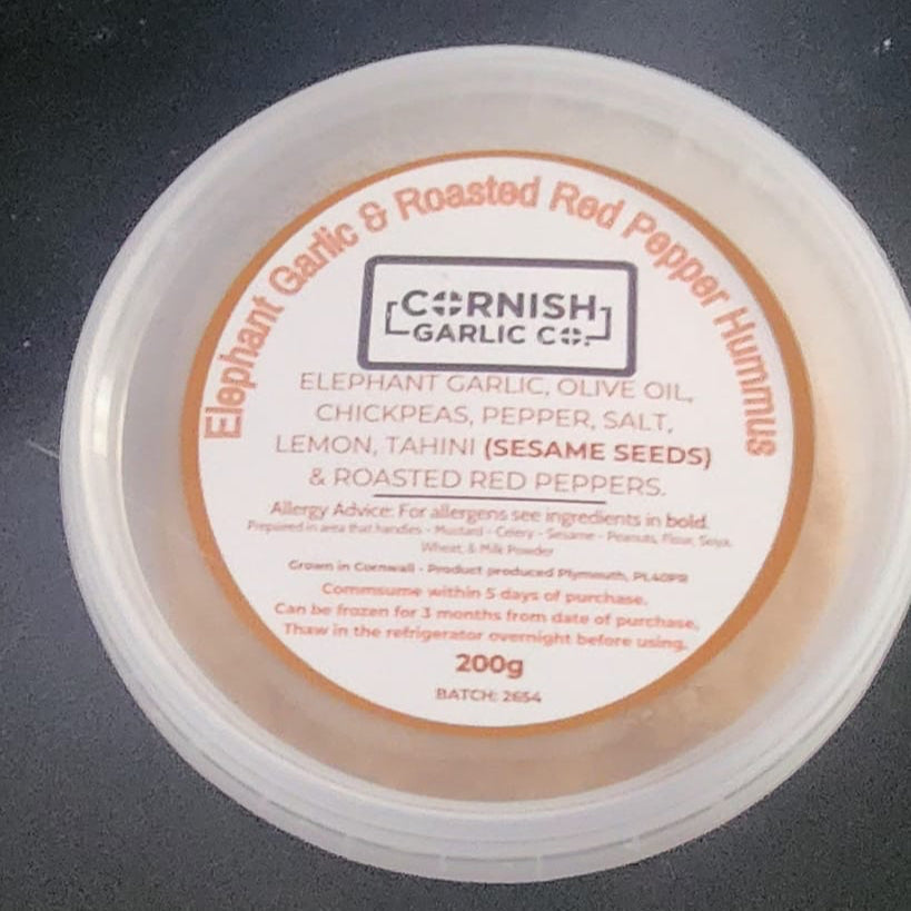Elephant Garlic & Roasted Red Hummus