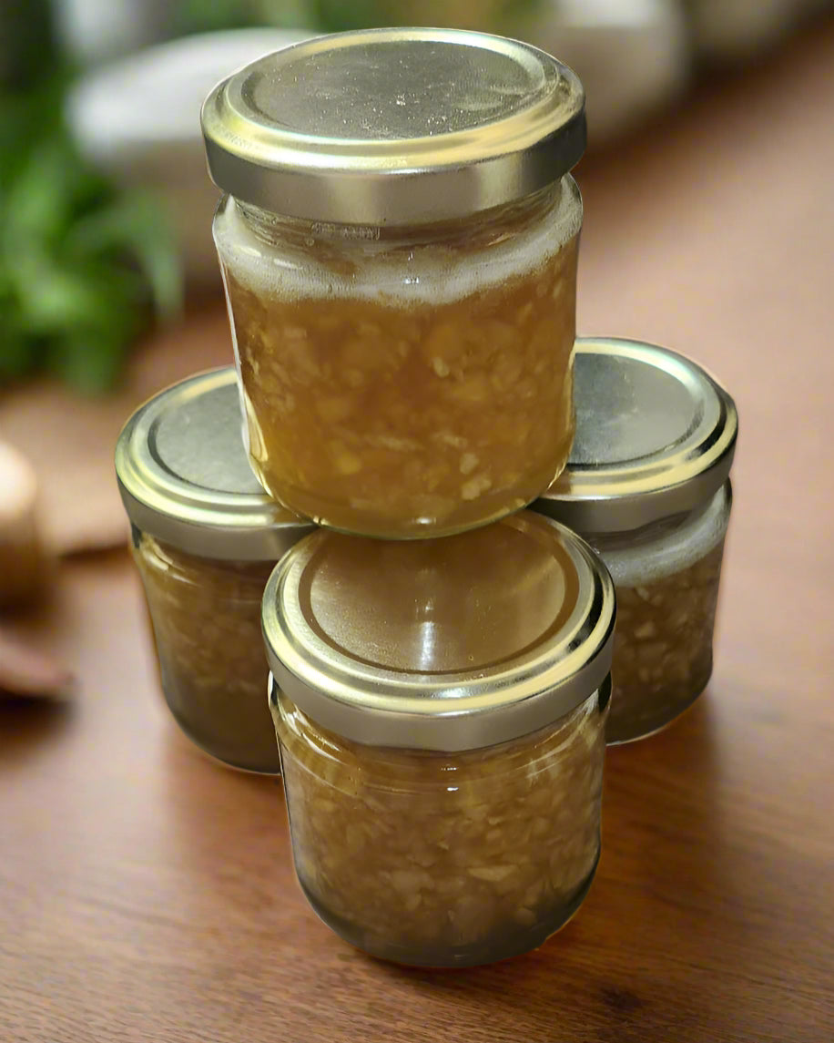 Elephant Garlic Infused Honey