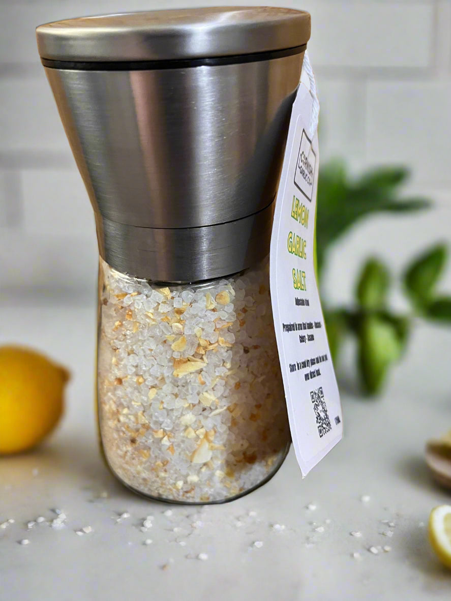 Lemon Garlic Salt Grinder