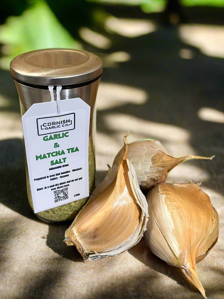 Garlic & Matcha Tea Salt Grinder