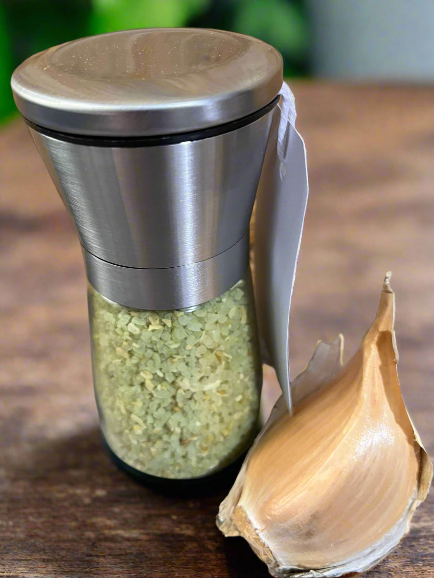 Garlic & Matcha Tea Salt Grinder