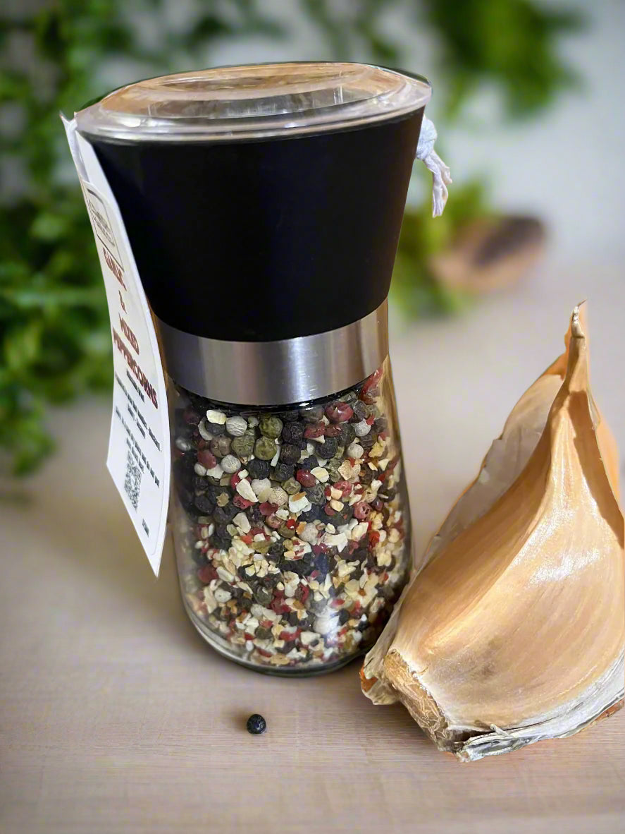 Garlic & Mixed Peppercorns Grinder
