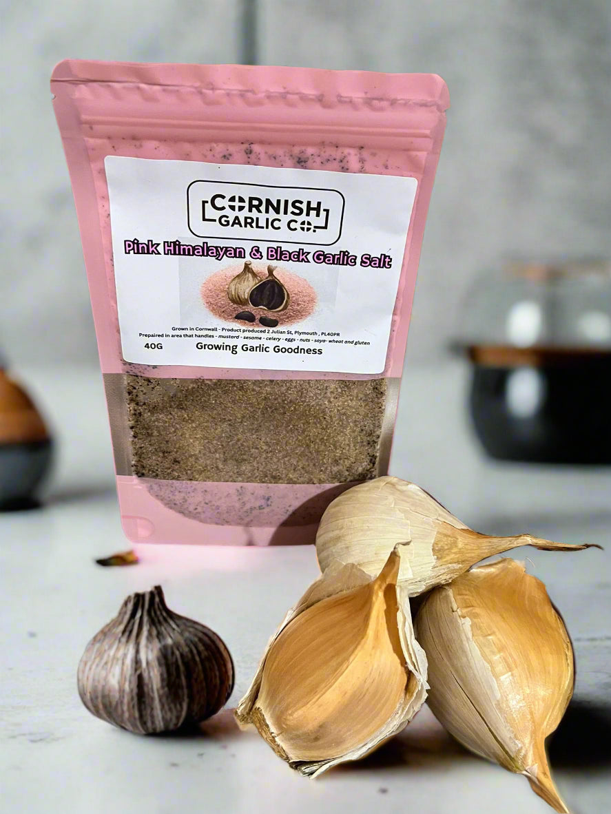 Black Himalayan & Black Garlic Salt Pouch