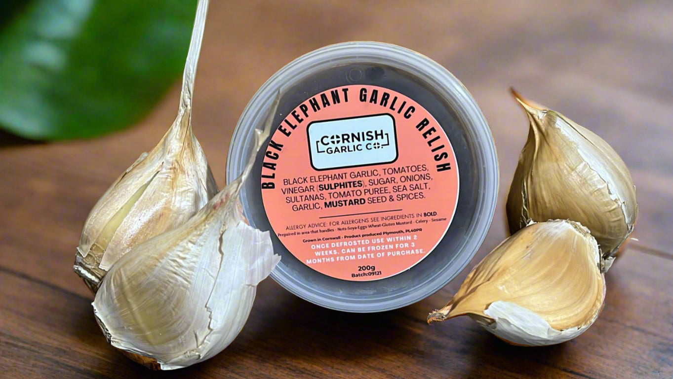 Black Elephant Garlic Relish