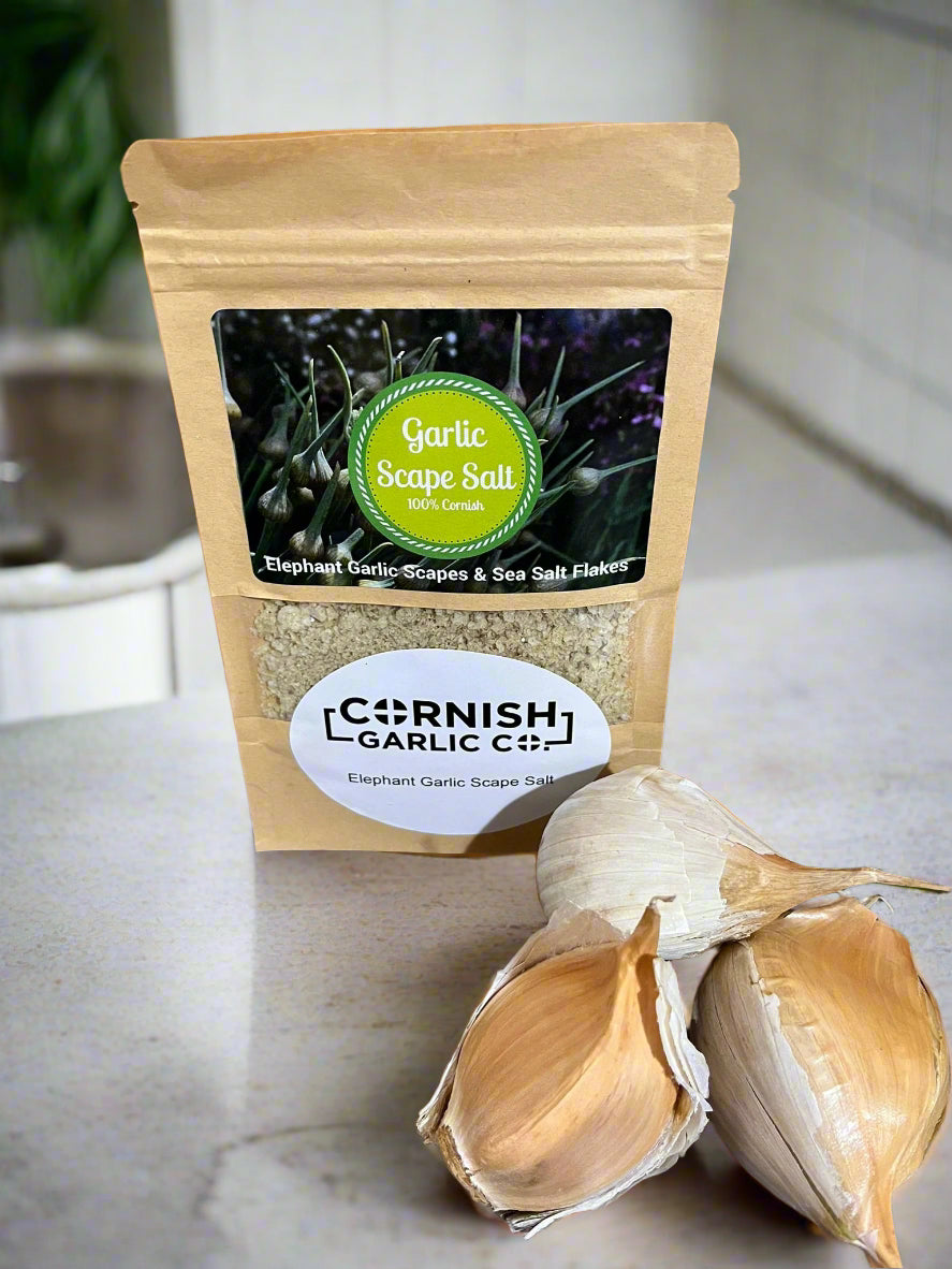 Elephant Garlic Scape Salt Pouch