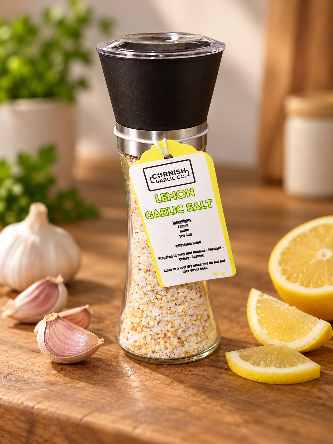 Lemon & Garlic Salt Grinder