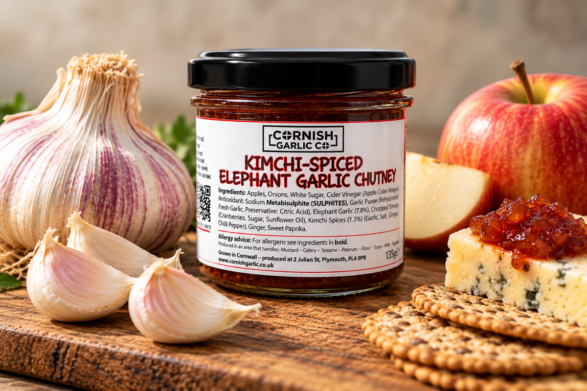 Kimchi Spiced Elephant Garlic Chutney - 130g